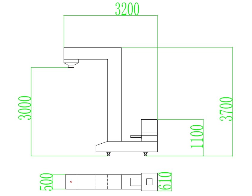 Elevatore a tazze di tipo Z che alimenta una macchina per il riempimento, la formatura e la sigillatura verticale in una linea di produzione